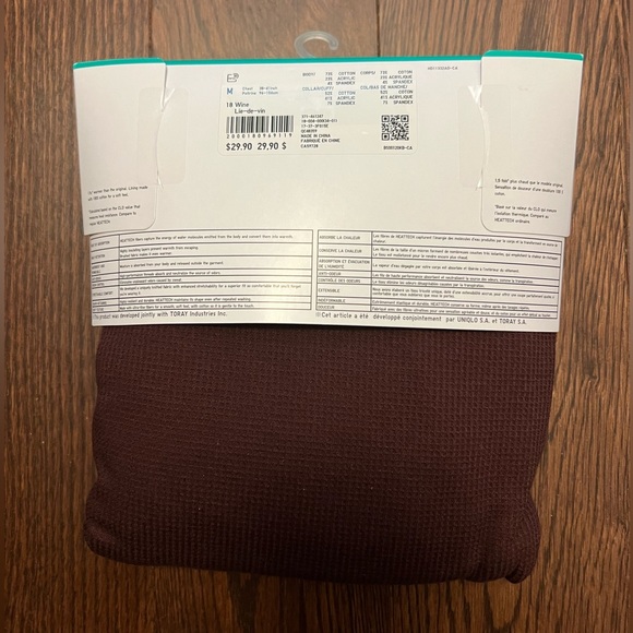 Uniqlo Heattech Cotton Waffle Crewneck Tshirt - Picture 3 of 3